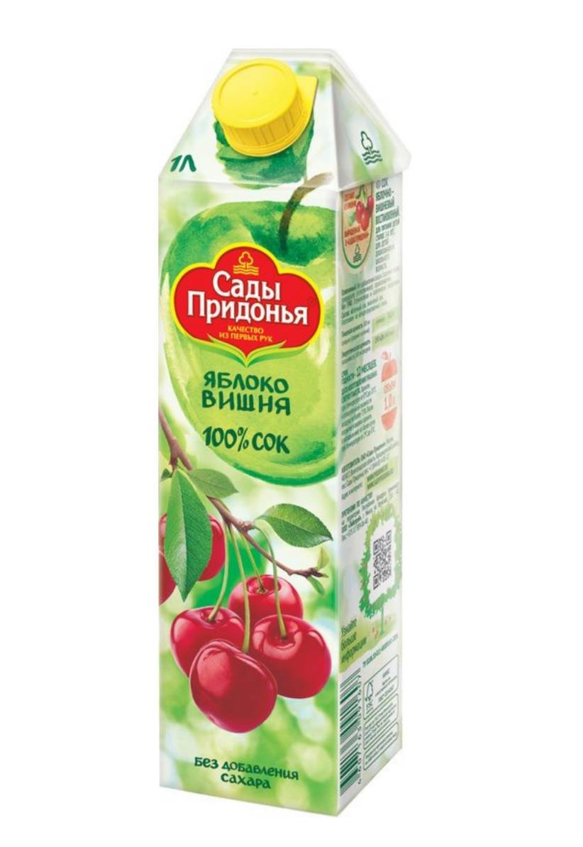 Сок Сады Придонья Яблоко-вишня 1л