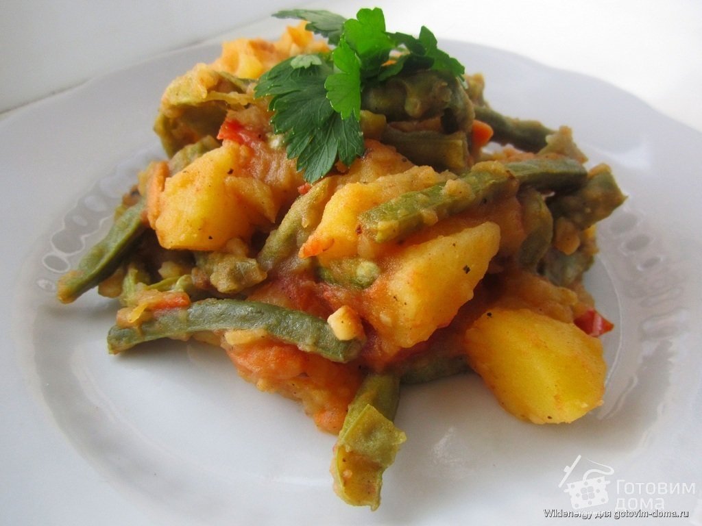 Жаркое с курицей и овощами