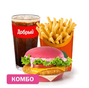 Hello Kitty Бургер Комбо Средний