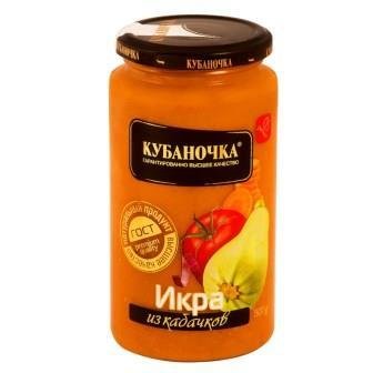 Икра из кабачков КУБАНОЧКА 360 гр ст/б 6228