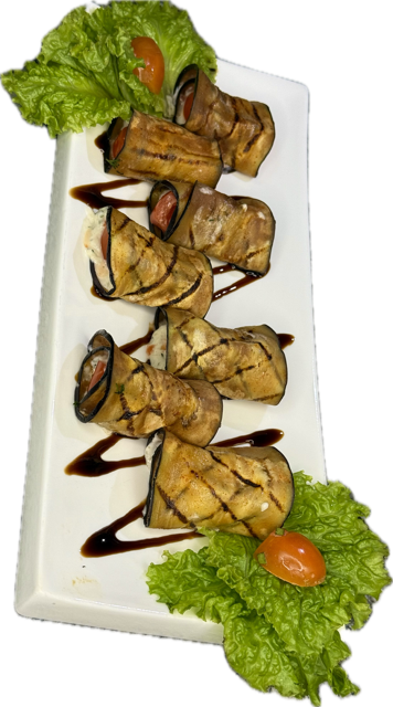 Рулетики из баклажанов