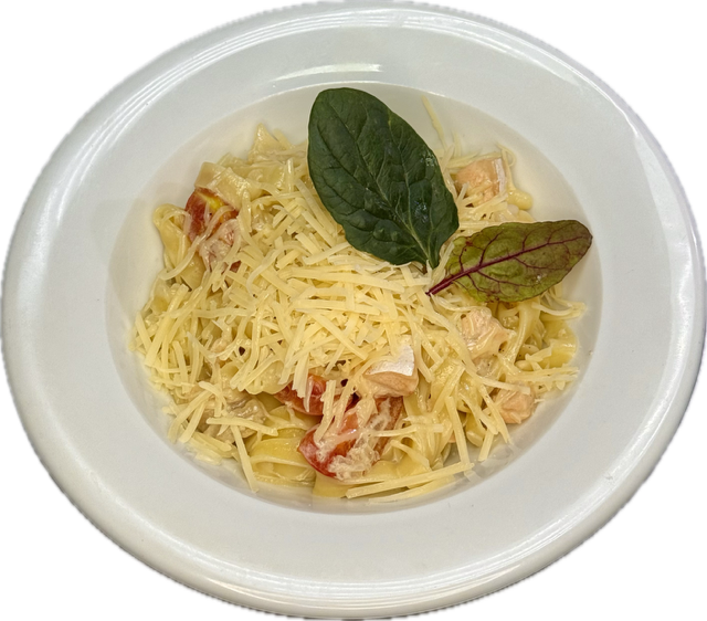 Карбонара с семгой