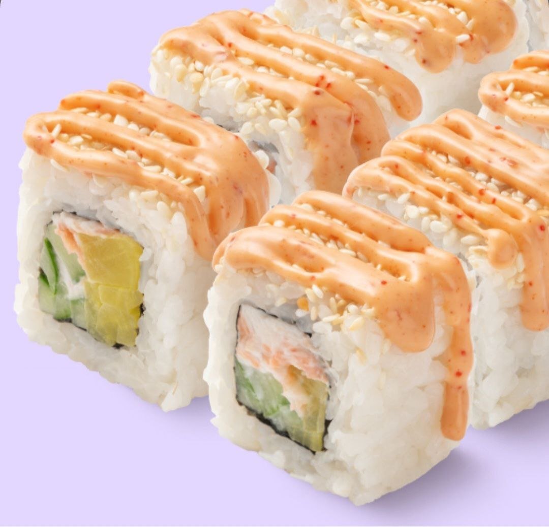 Лосось чили-майо с кунжутом