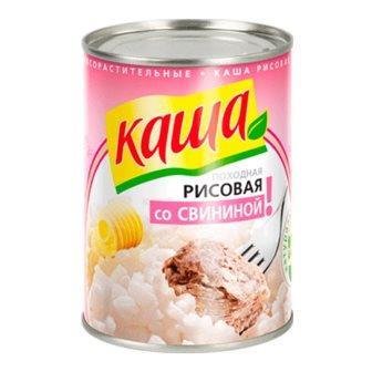 Каша ПО-ПОХОДНОМУ рисовая со свининой 340 гр ж/б 11072