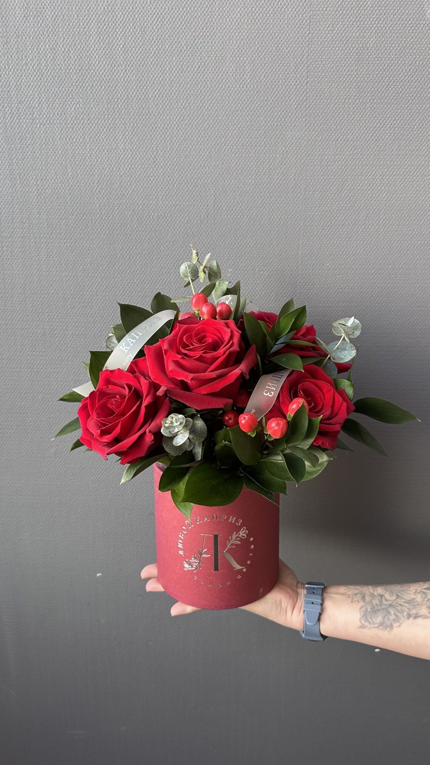 Композиция с розами ЛК