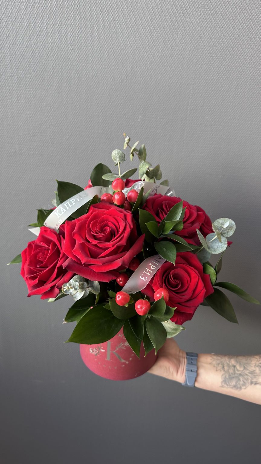Композиция с розами ЛК