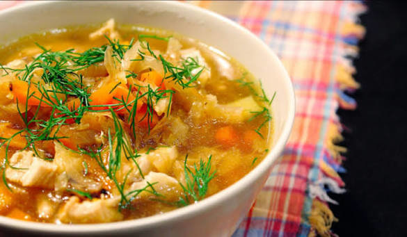 Щи с курицей