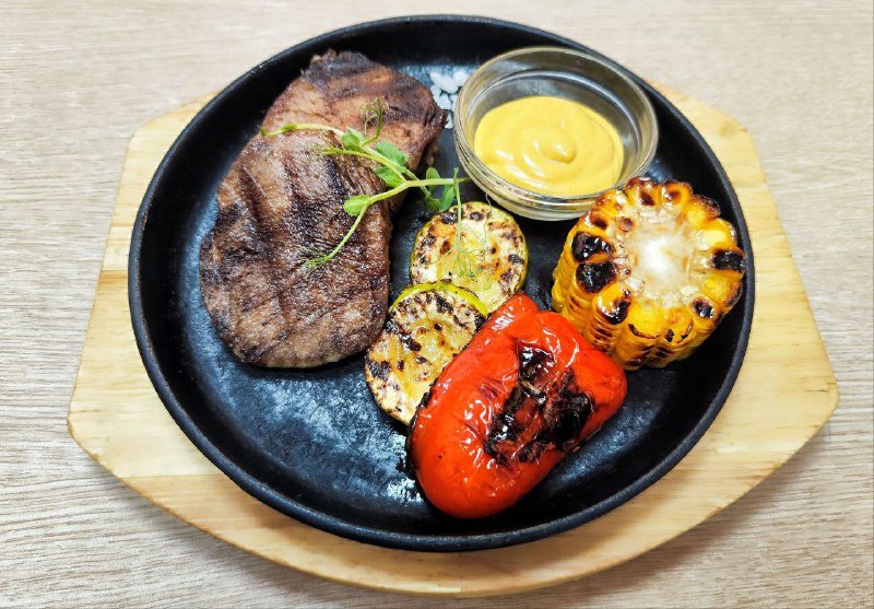 Язык говяжий на гриле