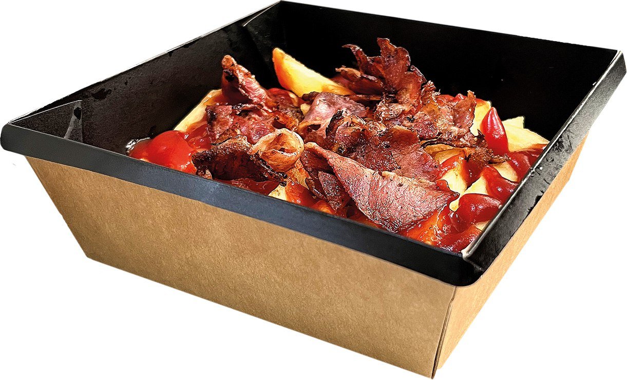 Картофель фри с беконом