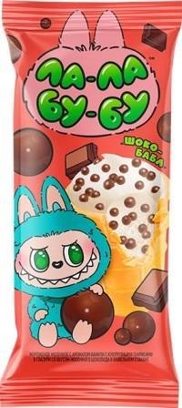 Мороженое ЛА-ЛА-БУ-БУ сливочное шоко-бабл с шариками 70 гр  10948