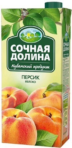 Напиток СОЧНАЯ ДОЛИНА сокосодержащий Персик-яблоко 0,95 л 5687