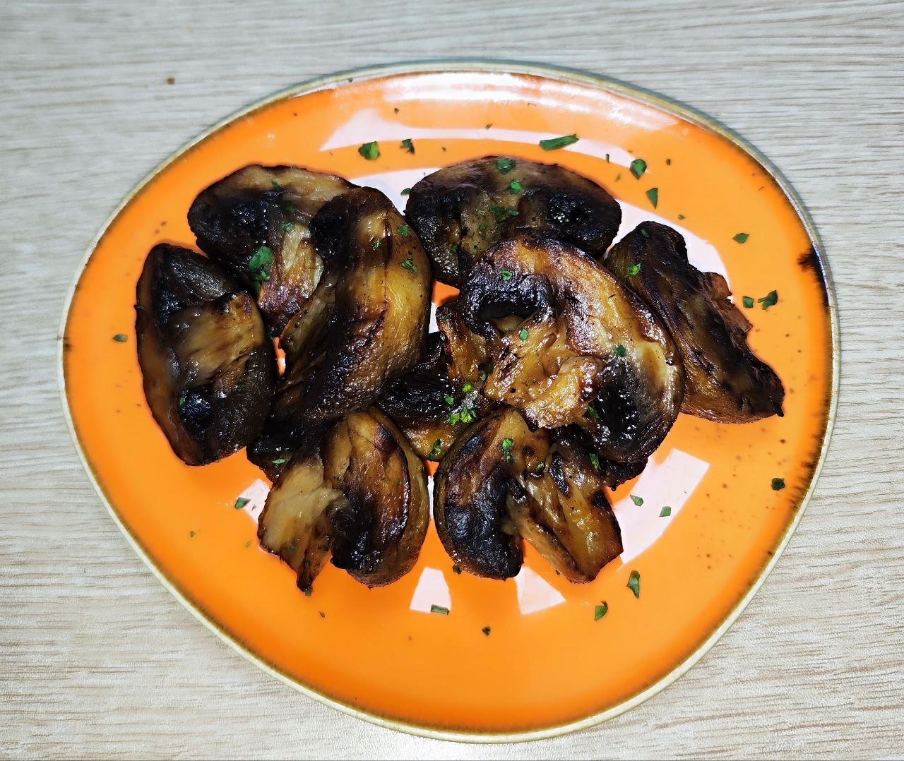 Грибы гриль