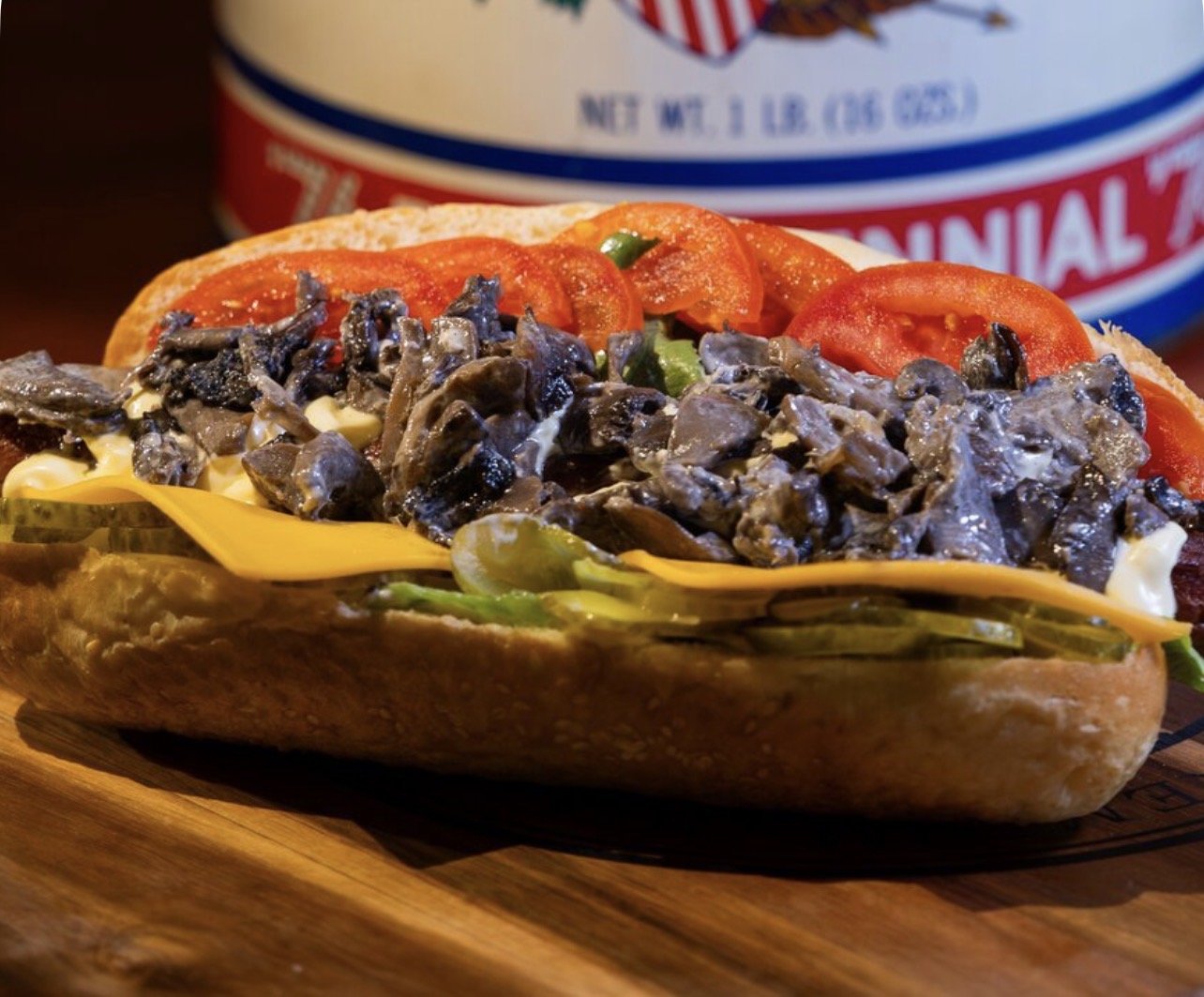 Грибной хот-дог