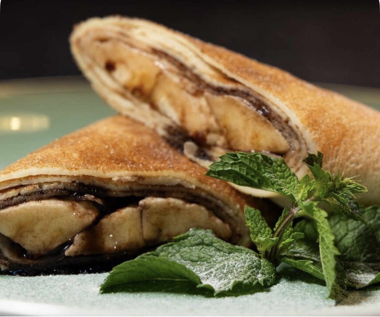 Блины с Нутеллой и бананом