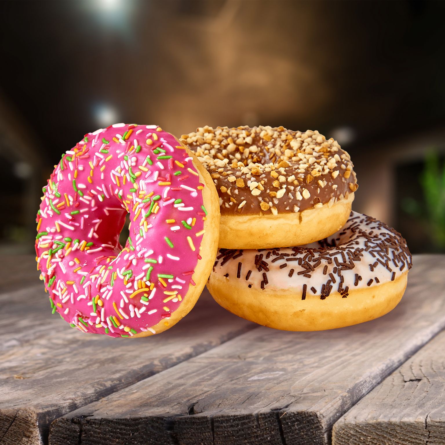 Донат с начинкой в ассортименте