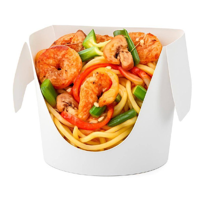 Вок с креветкой