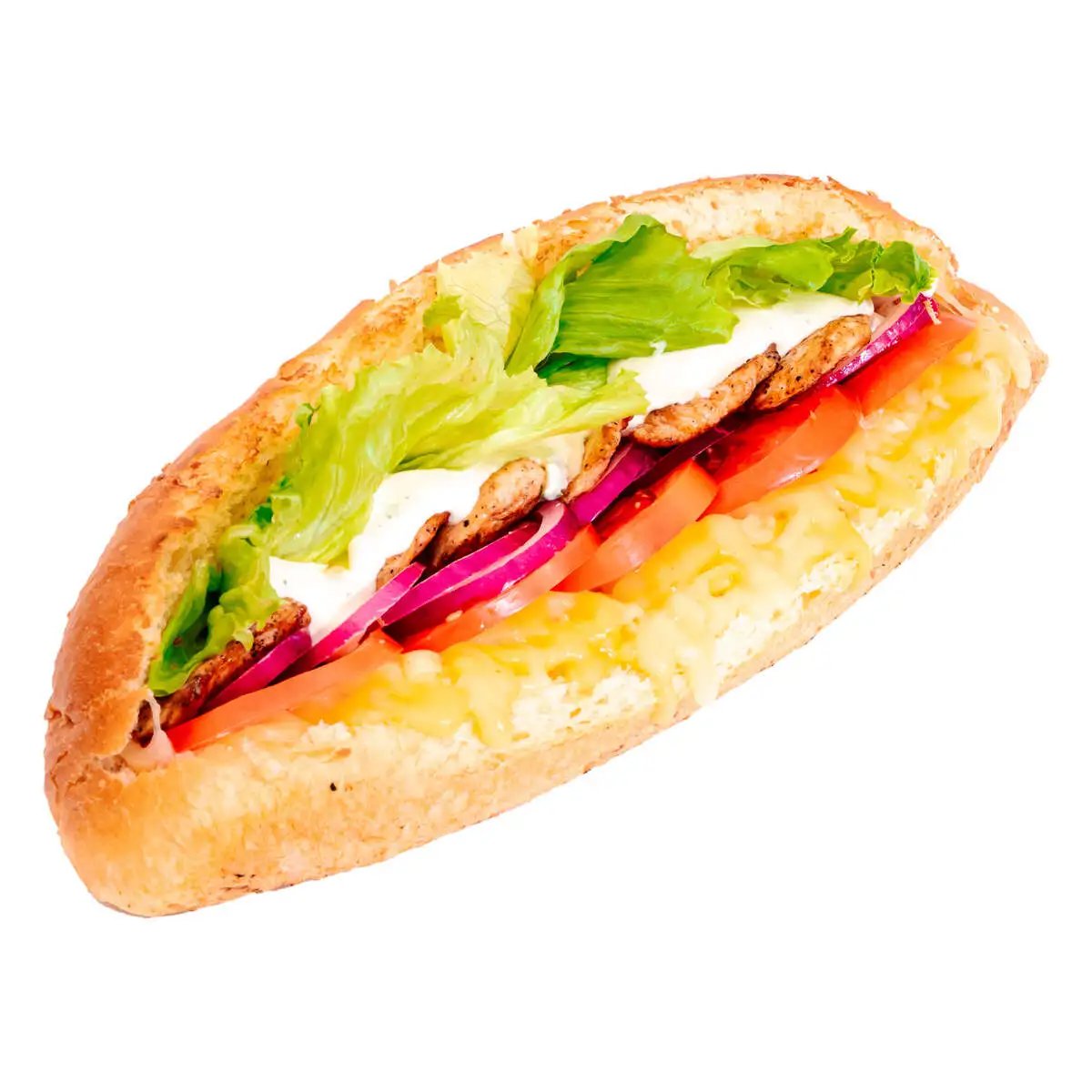 Багет с курицей