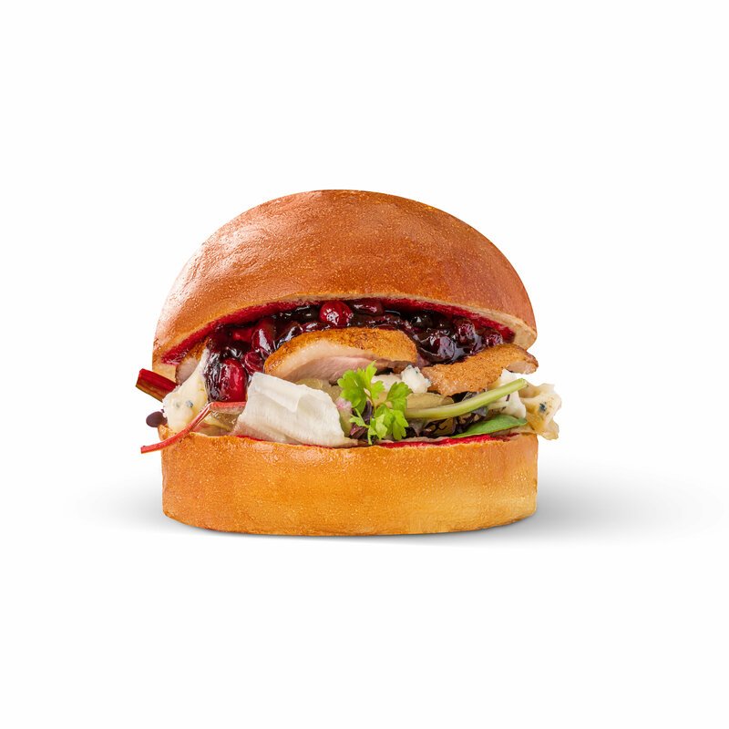 Бургер с уткой гриль