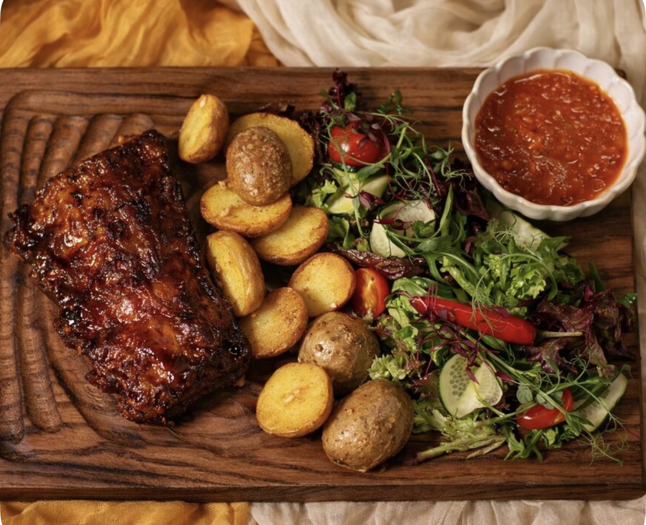 Свиные ребра BBQ