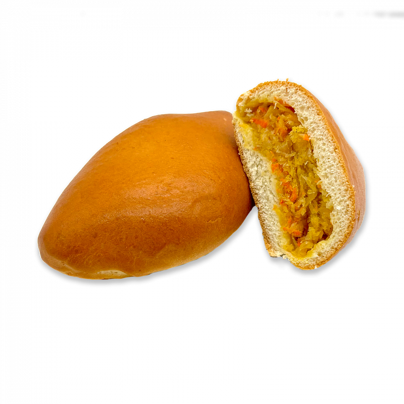 Пирожок с капустой (жировой, духовой)