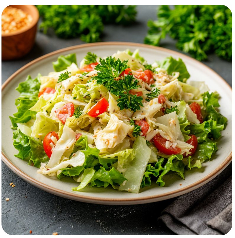 Салат с капустой