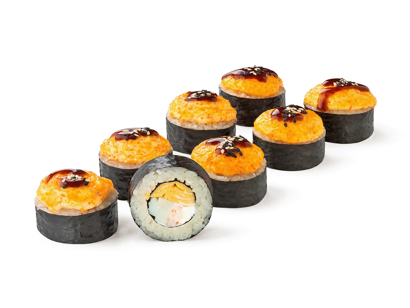 Ролл запечённый сырный кальмар