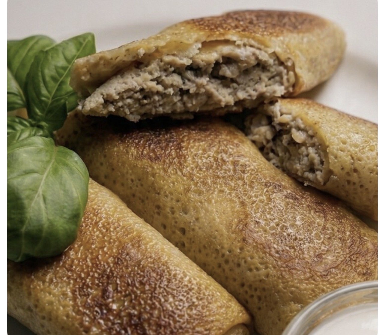 Блины с курицей
