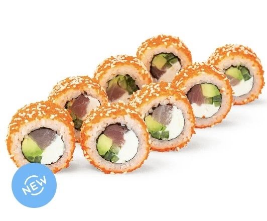 Калифорния с копченым тунцом