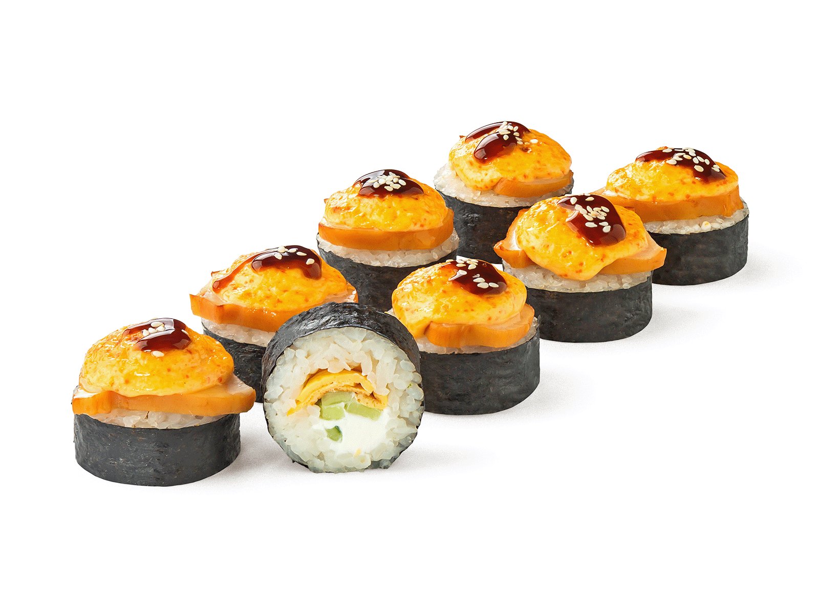 Запечённый ролл с курицей